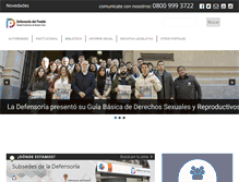 Tablet Screenshot of defensoria.org.ar